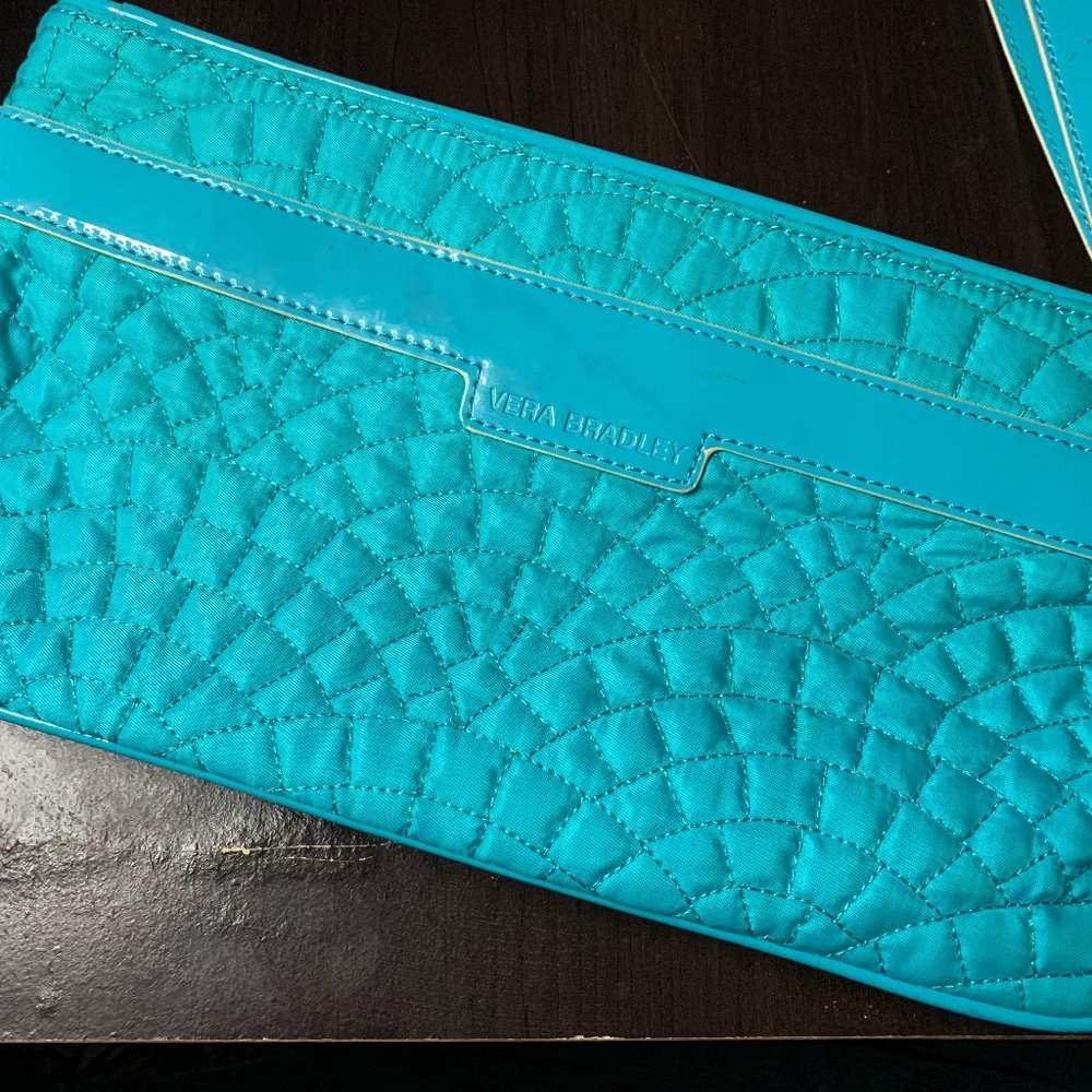 Vera Bradley Bag, blue, approximately 12x6